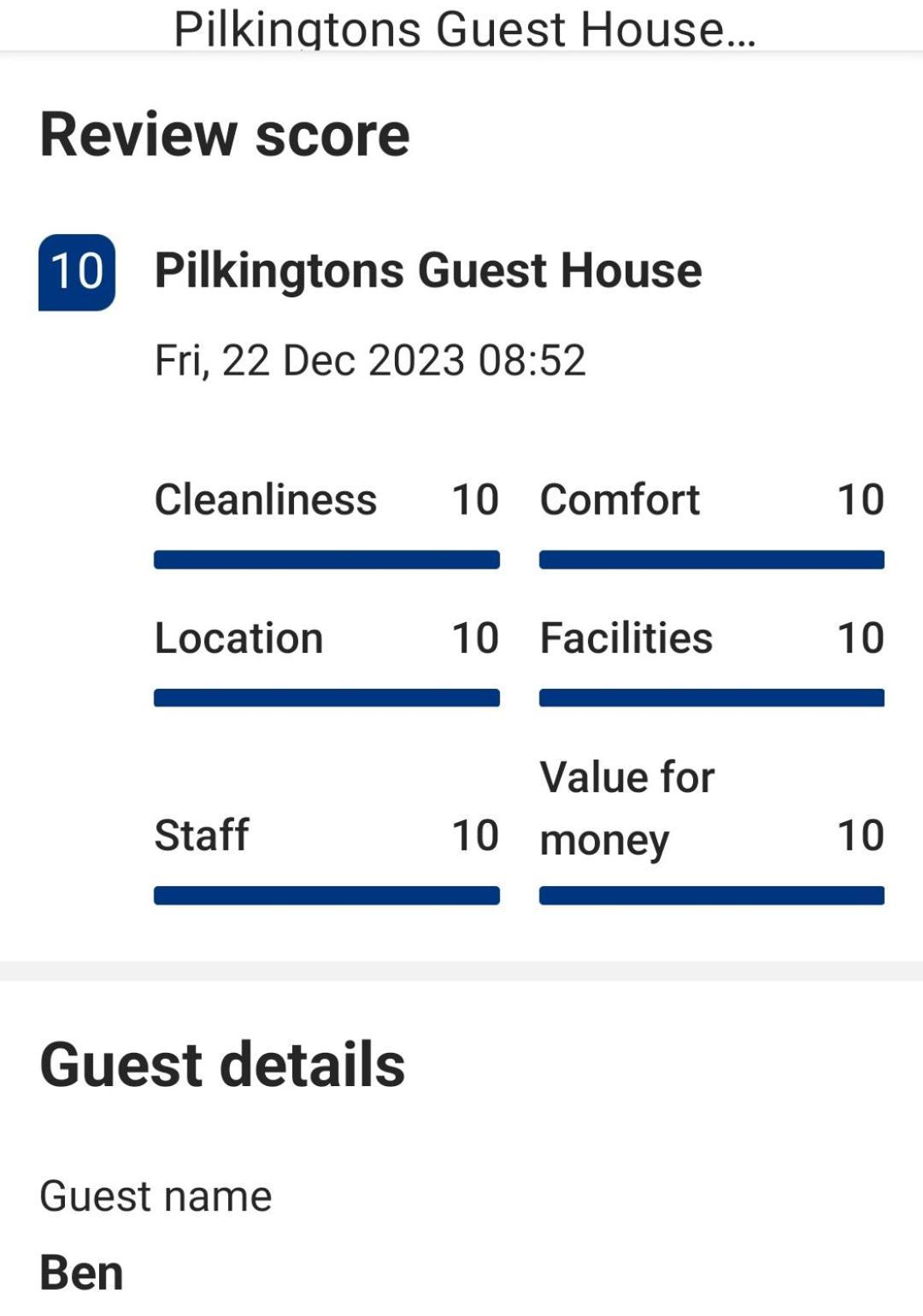 Pilkingtons Guest House Accrington Exteriér fotografie